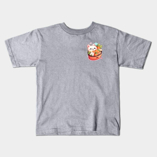 Cute Bento Kids T-Shirt by Prism Chalk House